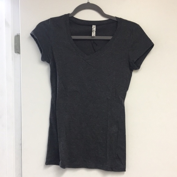 Reserved Tops - Heather Gray V-Neck
